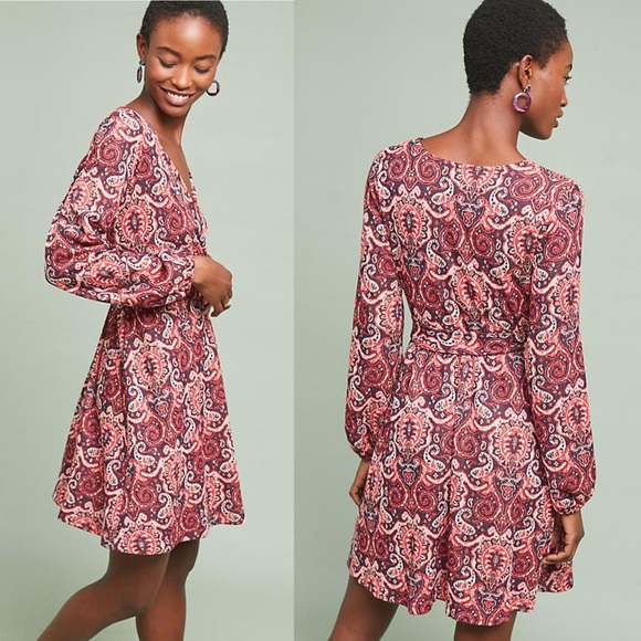 Anthropologie Dresses & Skirts - Anthro Maeve Paisley Belted Dress
